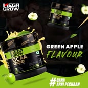 4 - Megagrow BCAA Advance, 0.88 lb 29 Servings Green Apple