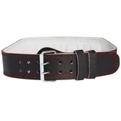 7 - MuscleXP Leather Weight Lifting Gym Belt,  Black  Small 