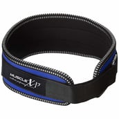 7 - MuscleXP Weight Lifting Gym Belt,  Blue  Medium 