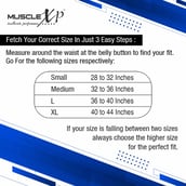 3 - MuscleXP Weight Lifting Gym Belt,  Blue  Small 