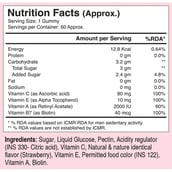 3 - Health Oxide Hair Vitamin Strawberry,  60 gummies 