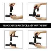 4 - Love4ride Push Up Bars Stand with Foam Grip Handle, Black Free Size