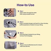 2 - Careforce Electric Hot Water Bag Grey,  1 Piece(s)/Pack 