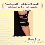 2 - Careforce Elbow Support,  Black  Free Size 