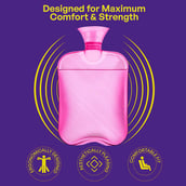 4 - Careforce Hot Water Bag Pink,  1 Piece(s)/Pack 