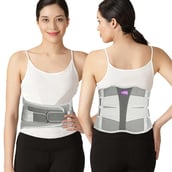 1 - Careforce Contoured Lumbar Support Belt, Grey Extra Large