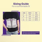 4 - Careforce Contoured Lumbar Support Belt,  Grey  Small 