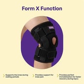 3 - Careforce Hinged Knee Support,  Black  Small-Medium 