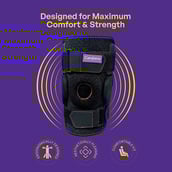 2 - Careforce Hinged Knee Support,  Black  Large-Extra Large 