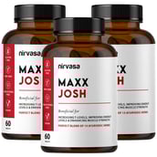 1 - Nirvasa Maxx Josh,  60 tablet(s)  Unflavoured (Pack of 3) 