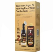 1 - WOW Skin Science Moroccan Argan Oil Foaming Face Wash Combo,  2 Piece(s)/Pack  for Normal & Dry Skin 