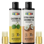 1 - Organix Mantra Castor Oil & Extra Virgin Coconut Oil Combo,  120 ml 