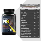 MuscleBlaze MB Fat Burner 60 tablets & Creatine HMB 120g & Ashwagandha 1000mg 60 tablets Combo