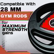 4 - BULLAR 70 kg Professional Metal Integrated Rubber Coated Home Gym Set