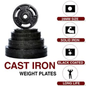 5 - BULLAR 70 kg Cast Iron Home Gym Set
