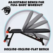 3 - BULLAR Adjustable Bench - (Black)