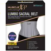 7 - MuscleXP Lumbo Sacral Belt,  Grey  Medium 