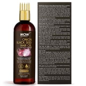 2 - WOW Skin Science Onion Black Seed Hair Oil, 200 ml with Comb Applicator