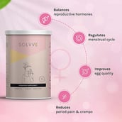 2 - Solvve PCOS PCOD Supplement,  15 sachets/pack  Orange (Pack of 3) 