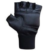 6 - Love4ride Workout Gym Gloves with Wrist Support Band, Black Free Size