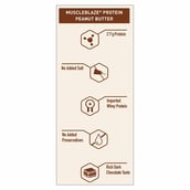 7 - MuscleBlaze High Protein Peanut Butter OP, 2.5 kg Dark Chocolate Creamy