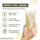 6 - HealthKart HK Vitals Natural Vitamin C 1300mg Amla Effervescent,  15 tablet(s)  Masala Lemon