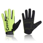 1 - Arrowmax Sports and Fitness Gym Gloves,  Black & Green  Free Size 
