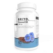 1 - Briyo Flaxseed Oil 1000mg,  60 softgels 