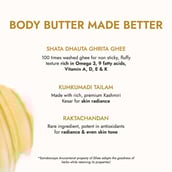 4 - Kapiva Ghee Kumkumadi Body Butter,  200 g  with Red Sandalwood & Almond Oil 