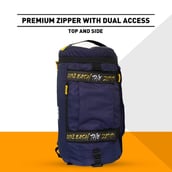 5 - MuscleBlaze Hybrid Gym Bag (UNLEASH THE ZIDD),  Blue