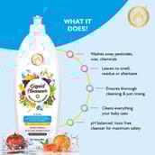 4 - Mom & World Liquid Cleanser Fruit & Veg Wash,  Lemon and Neem  500 ml  Protection from Germs 