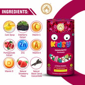 5 - Mom & World Kidsy Immunity, 30 gummies Strawberry (Pack of 2)