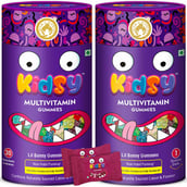 1 - Mom & World Kidsy Multivitamin,  30 gummies  Strawberry (Pack of 2) 