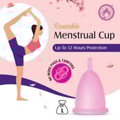 5 - Mom & World Natural Intimate Foaming Feminine Hygiene Wash,  120 ml  + Reusable Menstrual Cup (Large) 