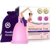1 - Mom & World Reusable Menstrual Cup,  2 Piece(s)/Pack  Medium 