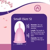 2 - Mom & World Reusable Menstrual Cup,  2 Piece(s)/Pack  Small 