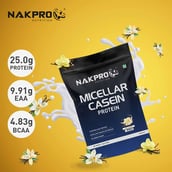 4 - Nakpro Micellar Casein Protein,  2.2 lb  Vanilla 