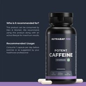 7 - Nutrabay Pro Potent Caffeine,  60 capsules  Unflavoured 
