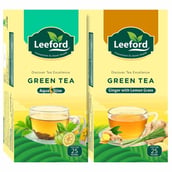 1 - Leeford Green Tea Combo Pack, 2 Piece(s)/Pack Aqua Slim & Ginger with Lemon Grass