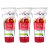 1 - Meglow Fruit Face Wash,  70 g  for All Skin Types (Pack of 3) 