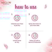 4 - Meglow Rose Water Spray,  100 ml  for All Skin Types (Pack of 3) 