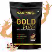 1 - Nakpro Gold Plus+ Whey Protein Concentrate,  2.2 lb  Coffee 
