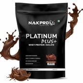 1 - Nakpro Platinum Plus+ Whey Protein Isolate,  2.2 lb  Double Rich Chocolate 