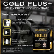 7 - Nakpro Gold Plus+ Whey Protein Concentrate,  2.2 lb  Chocolate Cream 