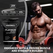 2 - Nakpro Platinum Plus+ Whey Protein Isolate,  2.2 lb  Coffee 