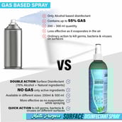 3 - Naturyz Multi Purpose Surface Disinfectant Spray, Alcohol based 200 ml for Car, Home & Office