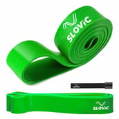 1 - SLOVIC TPE Resistance Band with Door Hanger,  Green  Free Size 