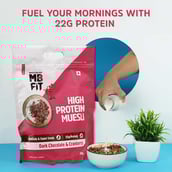 3 - MuscleBlaze High Protein Muesli,  2 kg  Dark Chocolate & Cranberry
