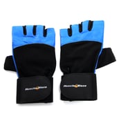 MuscleBlaze Leather Gym Gloves With Wrist Band