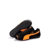 PUMA Speeder Shoes, Black with Orange 8
